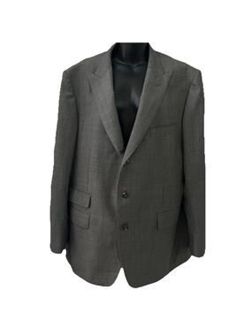 Suitsupply Men's Dark Gray Three-Button Blazer 100% wool